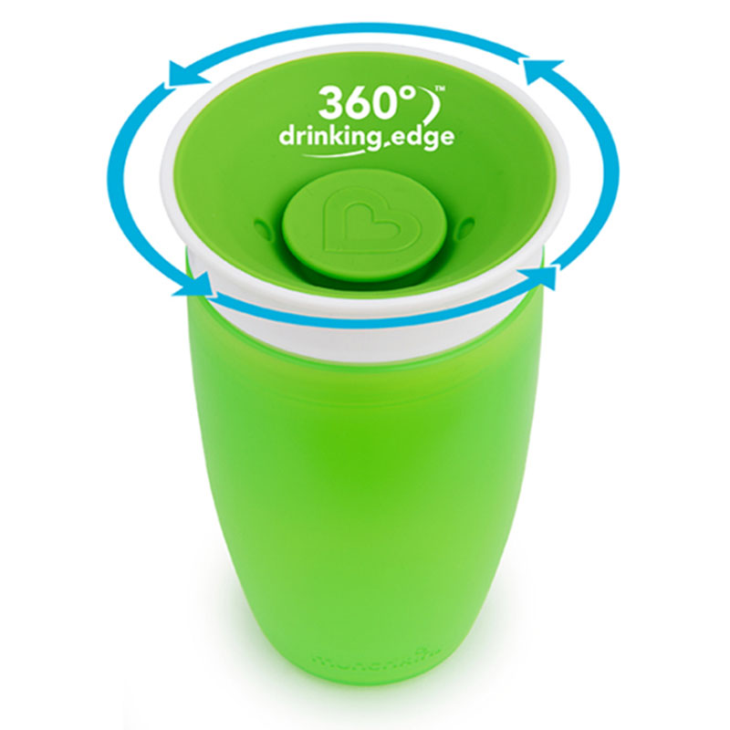 Ποτήρι Εκπαιδευτικό 296ml Munchkin Miracle Sippy Cup Green