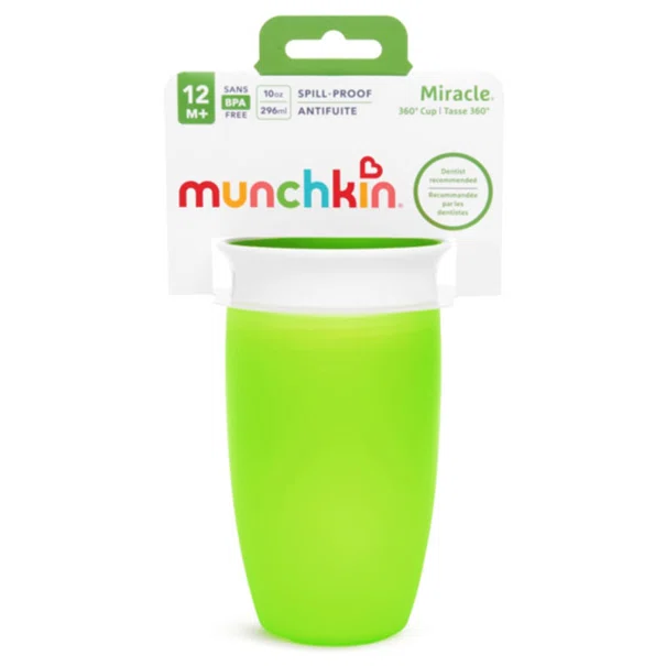 Ποτήρι Εκπαιδευτικό 296ml Munchkin Miracle Sippy Cup Green