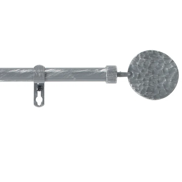 Κουρτινόξυλο Φ19mm Μονό Επεκτεινόμενο 210-380cm Με Άκρα L-C Bullette Gris/Argent 1900503