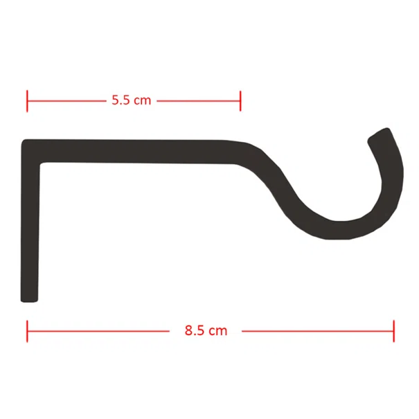Κουρτινόξυλο Φ19mm Μονό Επεκτεινόμενο 120-210cm Με Άκρα L-C Bullette Blanc/Or 1900296