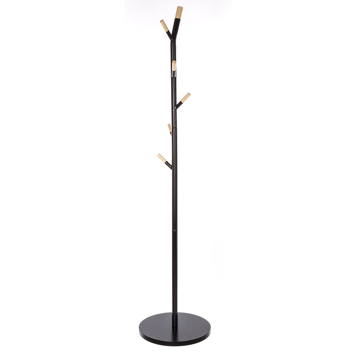 Καλόγερος Ρούχων F-V Coat Hanger 6 Hooks Black 138934A