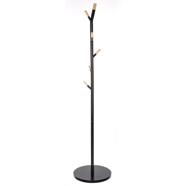 Καλόγερος Ρούχων F-V Coat Hanger 6 Hooks Black 138934A