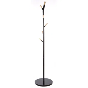 Καλόγερος Ρούχων F-V Coat Hanger 6 Hooks Black 138934A