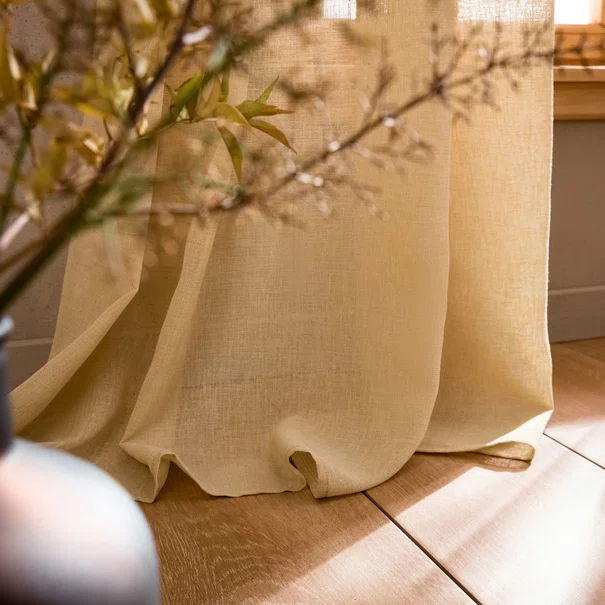Κουρτίνα (140x280) Με Τρουκς Gofis Home Combe Gold Beige 502/04