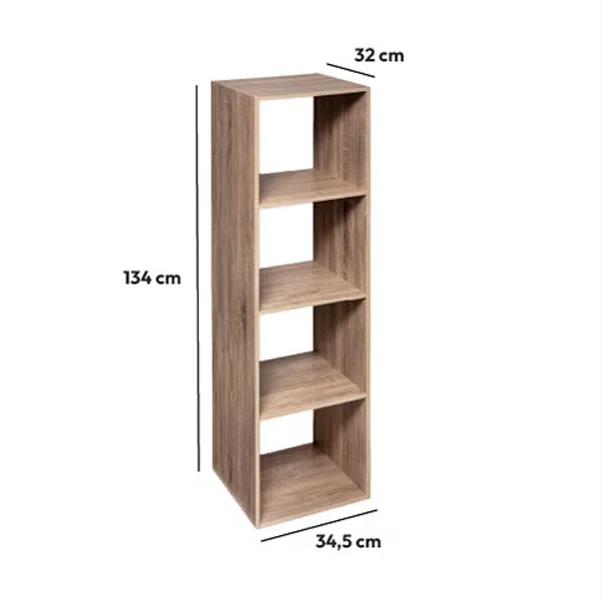 Βιβλιοθήκη Δαπέδου 4 Θέσεων (34.5x32x134) F-V Box Mix Nat 173686