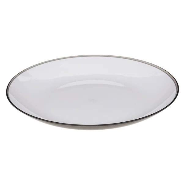 Πιάτο Φαγητού Ρηχό Πλαστικό (Φ25) F-V Square Charcoal 179789B