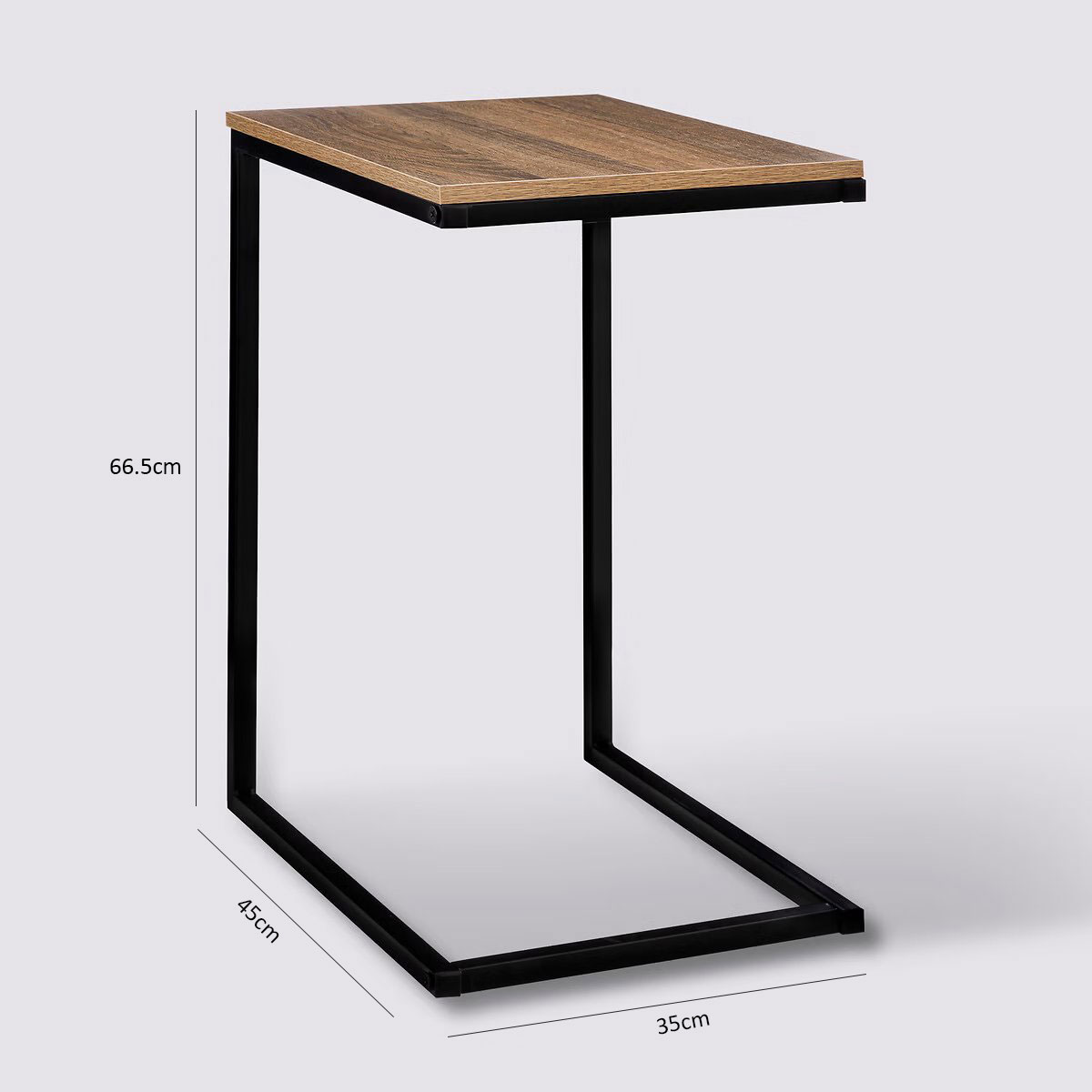 Βοηθητικό Τραπεζάκι (45X35X66 5) F-V Metal Wood 181281 Έπιπλα Σαλονιού Τραπεζάκια Βοηθητικά Spitishop