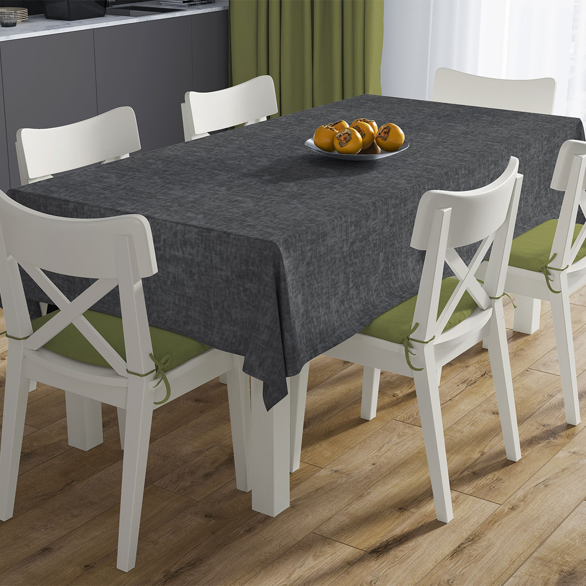 Αλέκιαστο Καρέ (90x90) Dimcol Panama Dark Grey