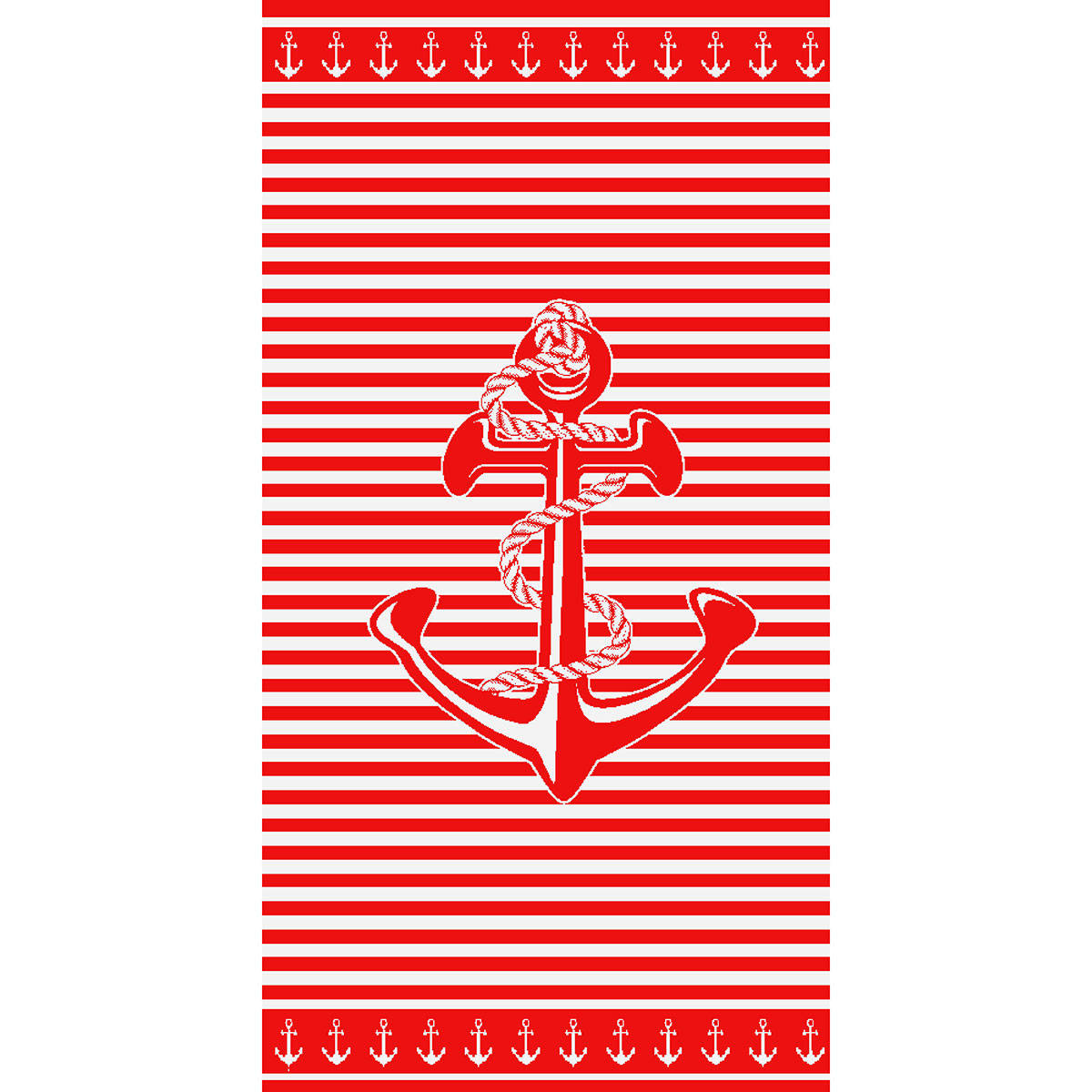 Πετσέτα Θαλάσσης (90x170) Dimcol 25 Red