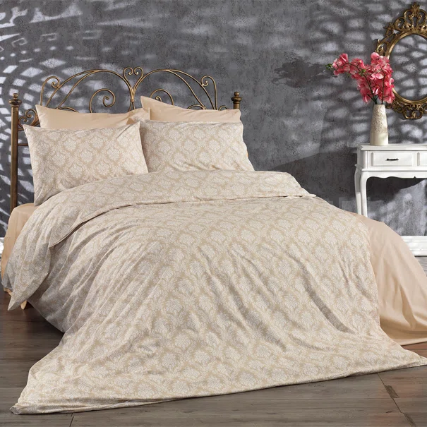 Σεντόνια Μονά (Σετ) Dimcol Οφηλία 275 Beige