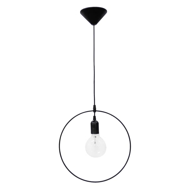Φωτιστικό Οροφής Μονόφωτο Heronia Kyklos 34-0038 Black