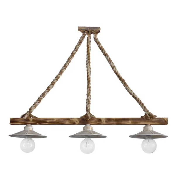 Φωτιστικό Οροφής Τρίφωτο Heronia Petra 31-1129 Rope/White/Gold