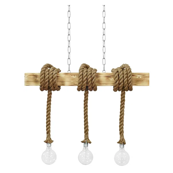 Φωτιστικό Οροφής Τρίφωτο Heronia UT-350 31-0515 Rope/White