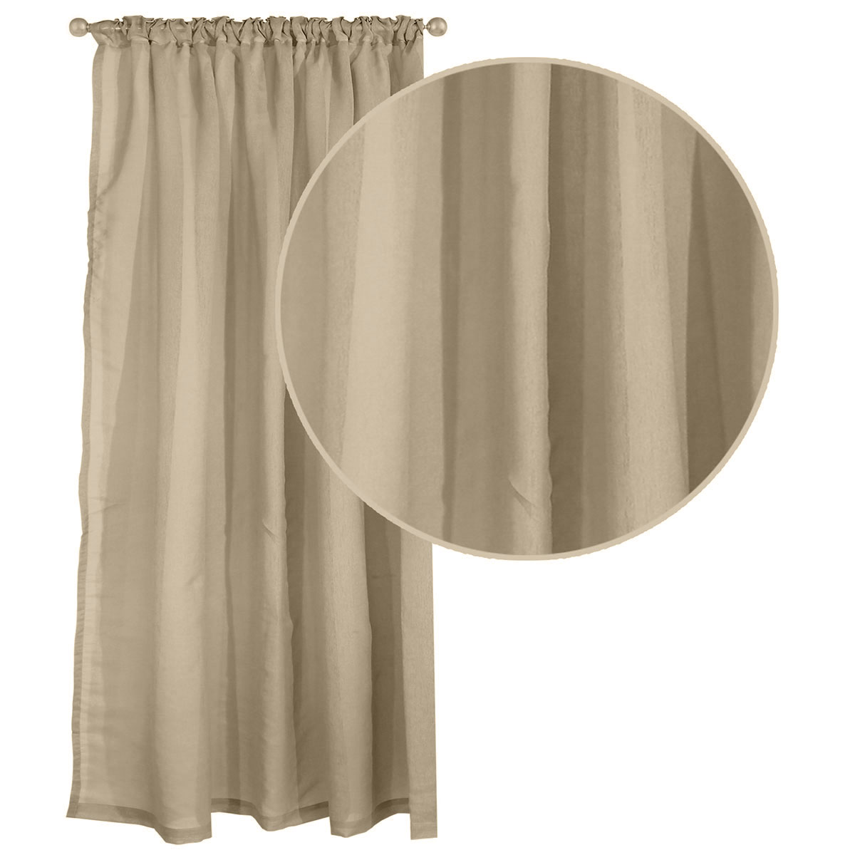 Κουρτίνα (300x270) Με Τρέσα Das Home Organza 2197 Beige