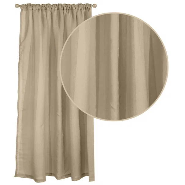 Κουρτίνα (300x270) Με Τρέσα Das Home Organza 2197 Beige