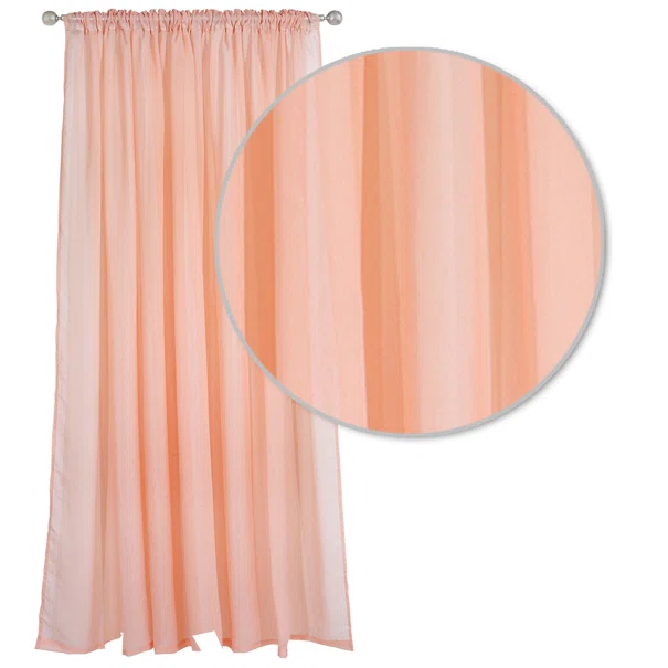 Κουρτίνα (450x270) Με Τρέσα Das Home Organza 2194 Pink
