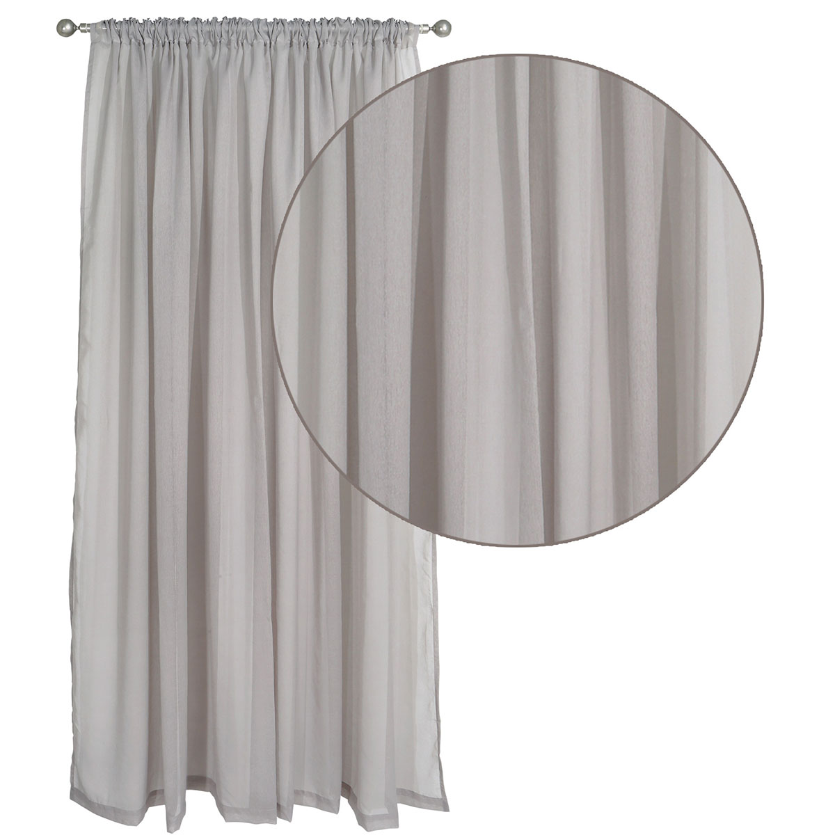 Κουρτίνα (300X270) με Τρέσα Das Home Organza 2196 Grey Κουρτίνες Κρεβατοκάμαρας Spitishop