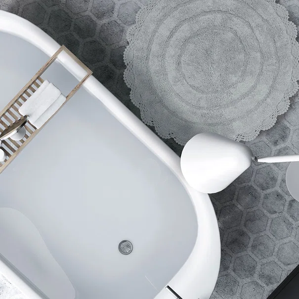 Πατάκι Μπάνιου (Φ60) Das Home Bathmats Colours 0632 Grey