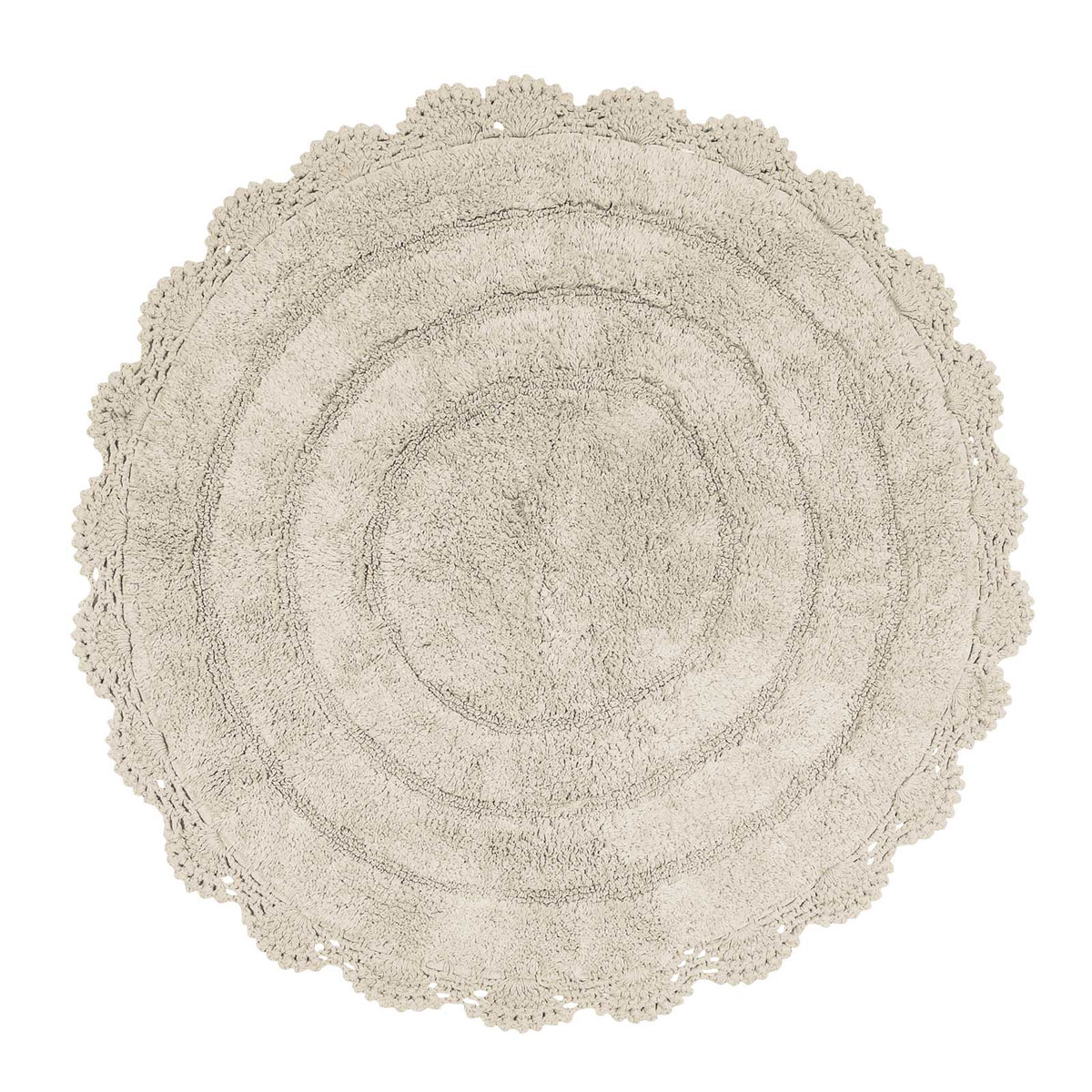 Πατάκι Μπάνιου (Φ60) Das Home Bathmats Colours 0633 Ecru