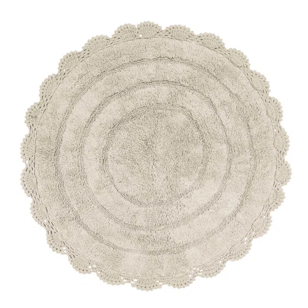 Πατάκι Μπάνιου (Φ60) Das Home Bathmats Colours 0633 Ecru