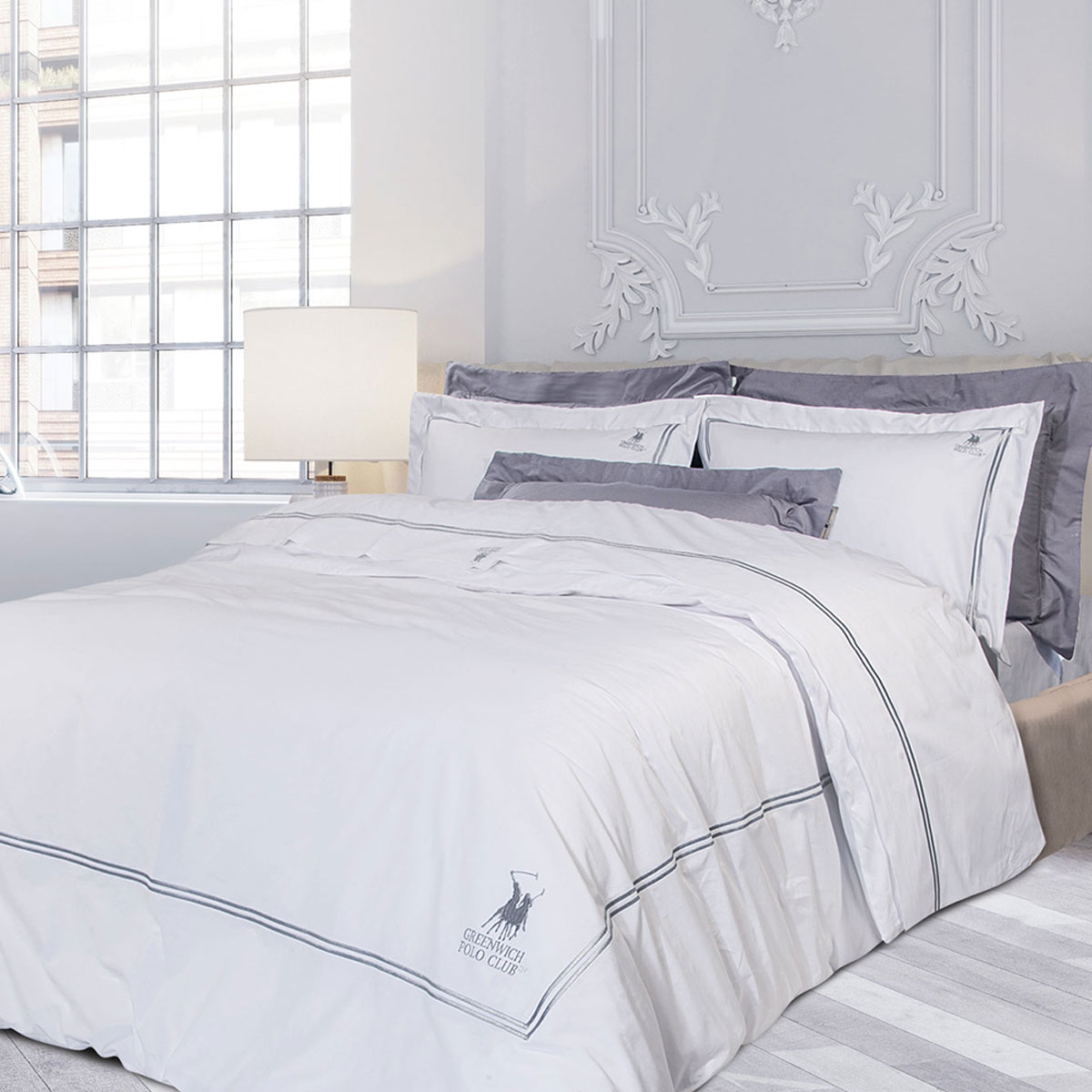 Σεντόνια King Size (Σετ) Greenwich Polo Club Solid 2127