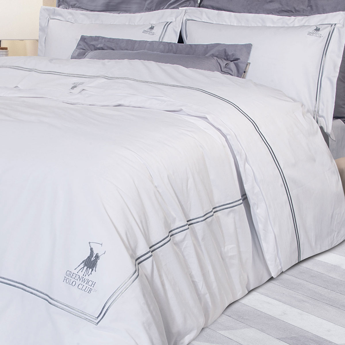 Σεντόνια King Size (Σετ) Greenwich Polo Club Solid 2127