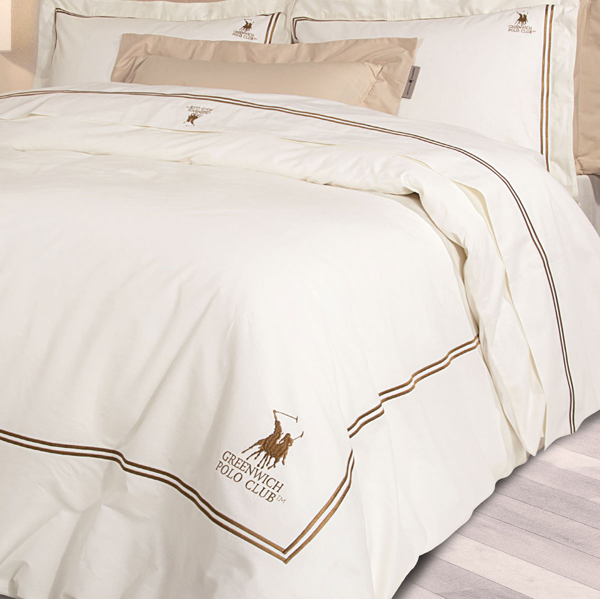 Σεντόνια Υπέρδιπλα (Σετ) Greenwich Polo Club Solid 2128