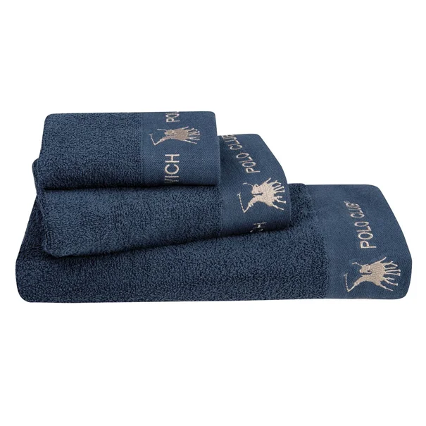Πετσέτες Μπάνιου (Σετ 3τμχ) Greenwich Polo Club 2666 Blue 480gsm