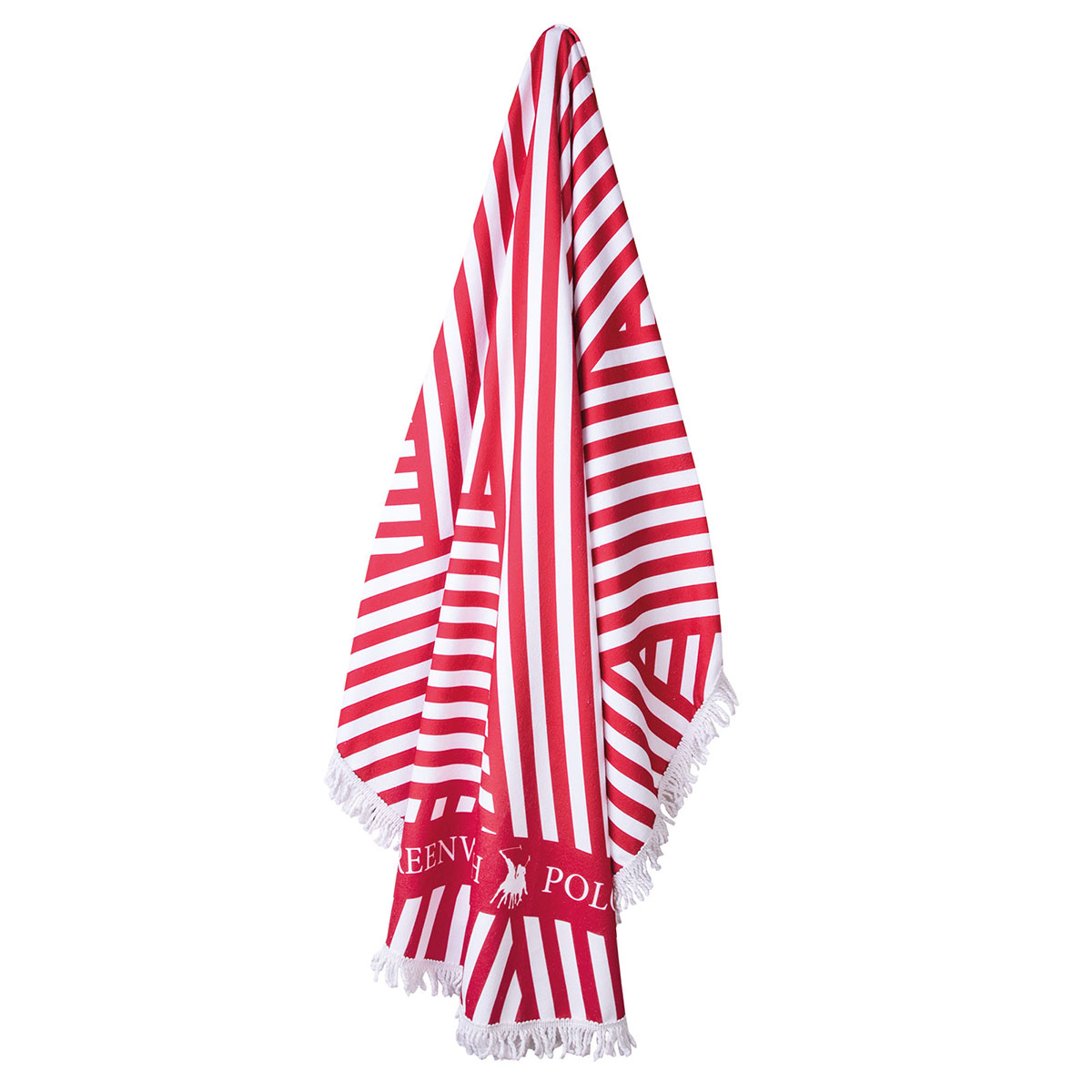 Στρογγυλή Πετσέτα Θαλάσσης Microfiber (Φ150) Greenwich Polo Club 3689 Red Πετσέτες Ενηλίκων Στρογγυλές Spitishop