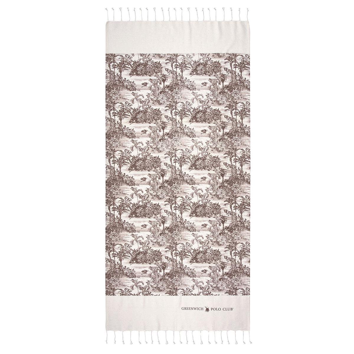 Παρεό (80x180) Greenwich Polo Club 3668 Brown/White