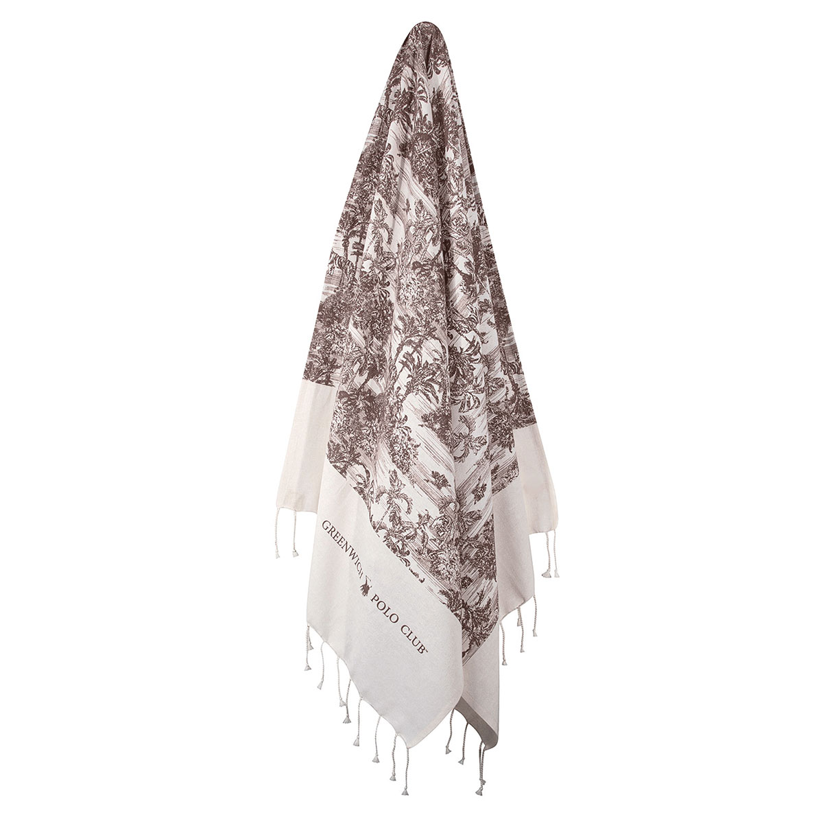 Παρεό (80x180) Greenwich Polo Club 3668 Brown/White