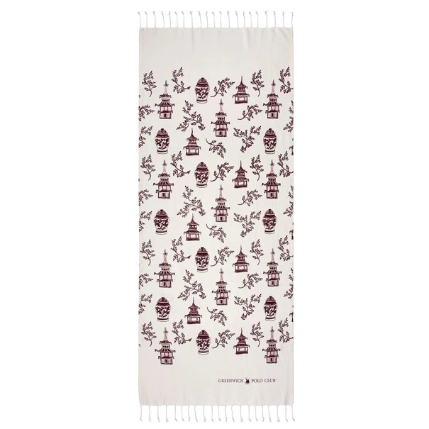 Παρεό (80x180) Greenwich Polo Club 3671 Bordo/White