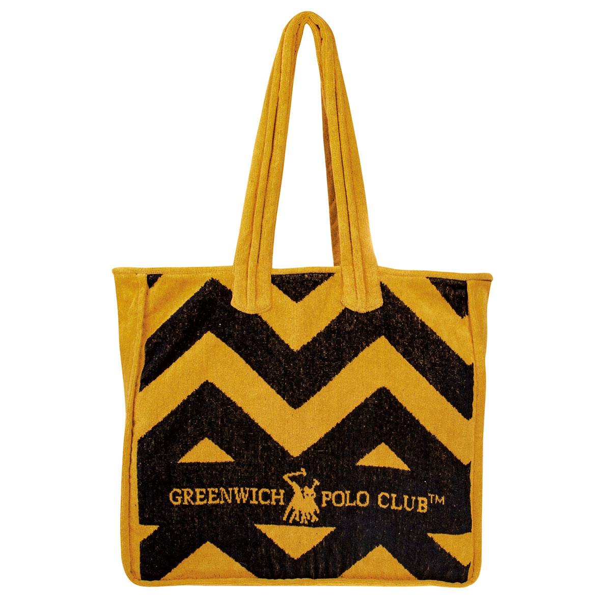 Τσάντα Θαλάσσης (42X45) Greenwich Polo Club 3650 Ochra Black Τσάντες Υφασμάτινες Spitishop