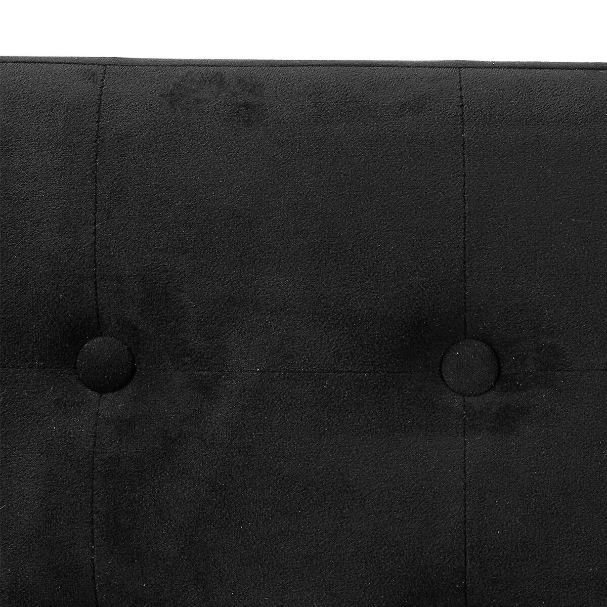 Ταμπουρέ με Αποθηκευτικό Χώρο (76X38X38) A-S Lysandre Black Velvet 140091H Έπιπλα Σκαμπό Κρεβατοκάμαρας Spitishop