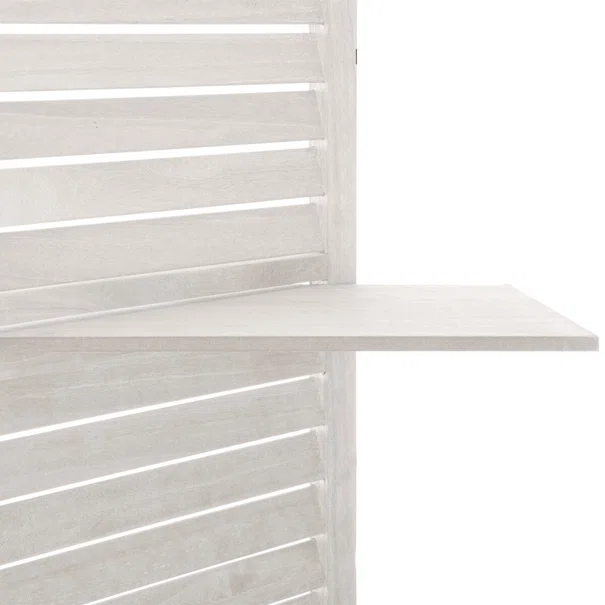 Παραβάν Με 3 Ράφια (120.5x37x170) A-S White 157120A