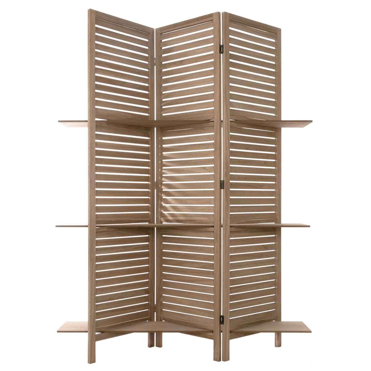 Παραβάν Με 3 Ράφια (120.5x37x170) A-S Wood 157120C