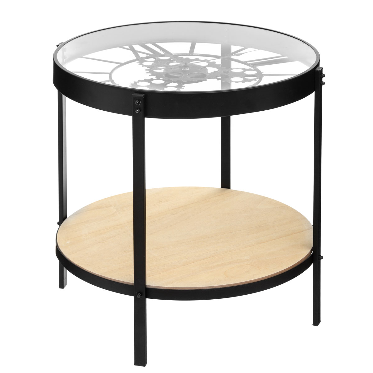 Βοηθητικό Τραπεζάκι Με Ρολόι (Φ51x49) A-S Meca Clock 157207