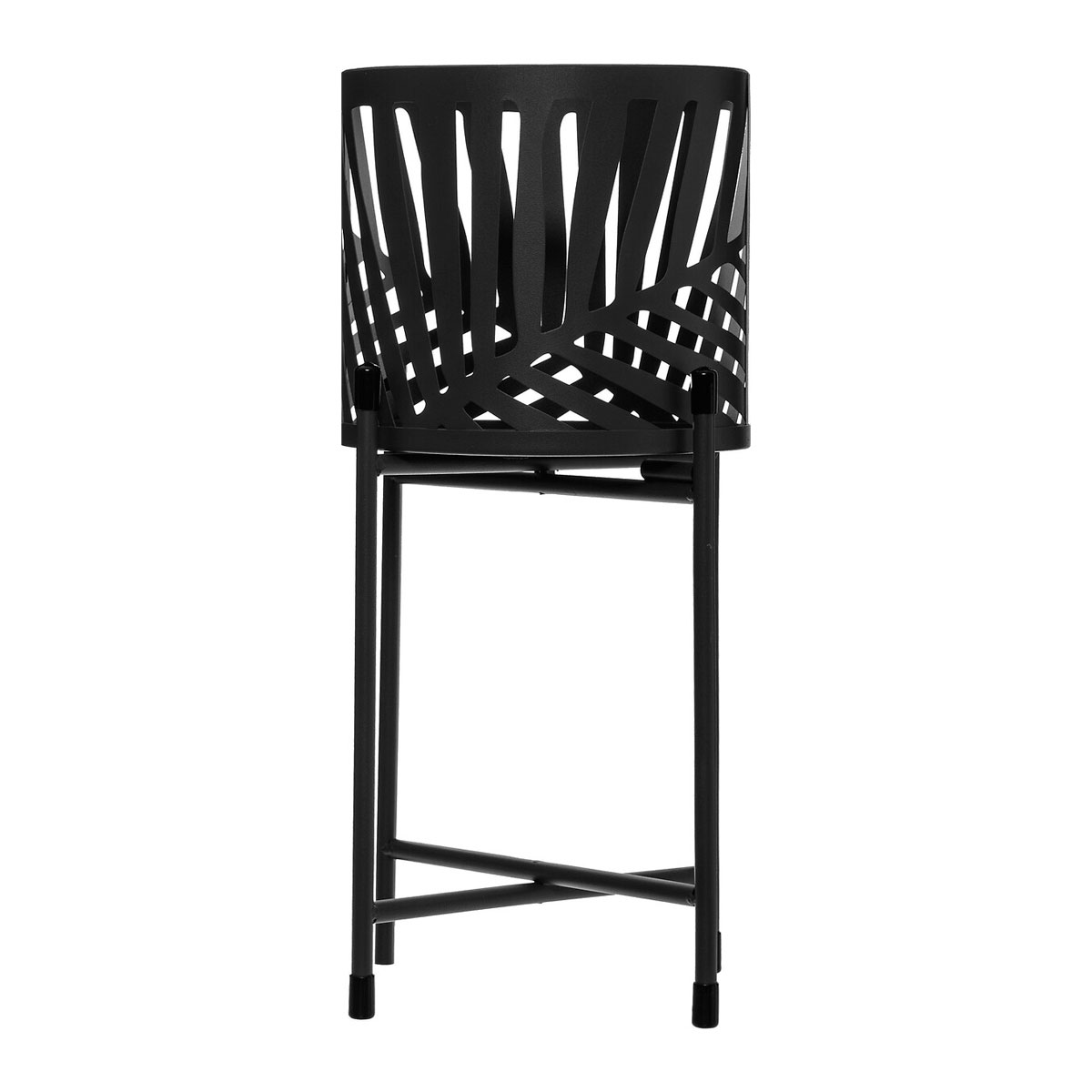 Κασπώ με Βάση (Σετ 2Τμχ) A-S Leaf Black 168555 Κήπος Spitishop