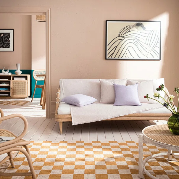 Ριχτάρι Καναπέ Διθέσιου (180x250) Gofis Home Liberta Violet 841/19