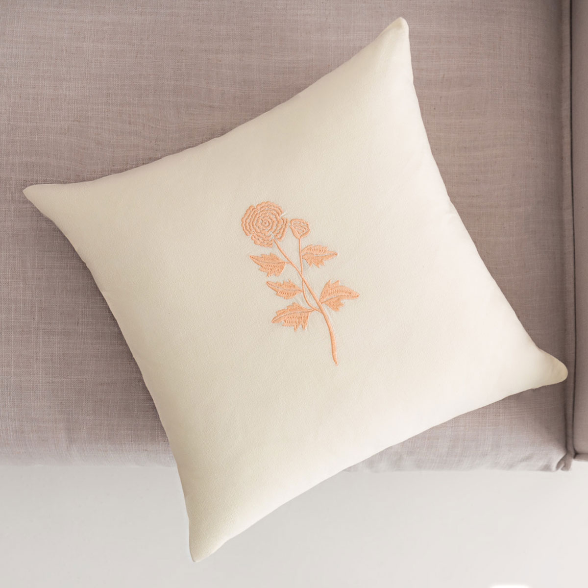 Διακοσμητική Μαξιλαροθήκη (43x43) Gofis Home Yolanthe Vanilla 484/05