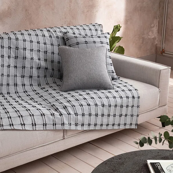 Ριχτάρι Καναπέ Διθέσιου (180x250) Gofis Home Celtic Black Coal 377/14
