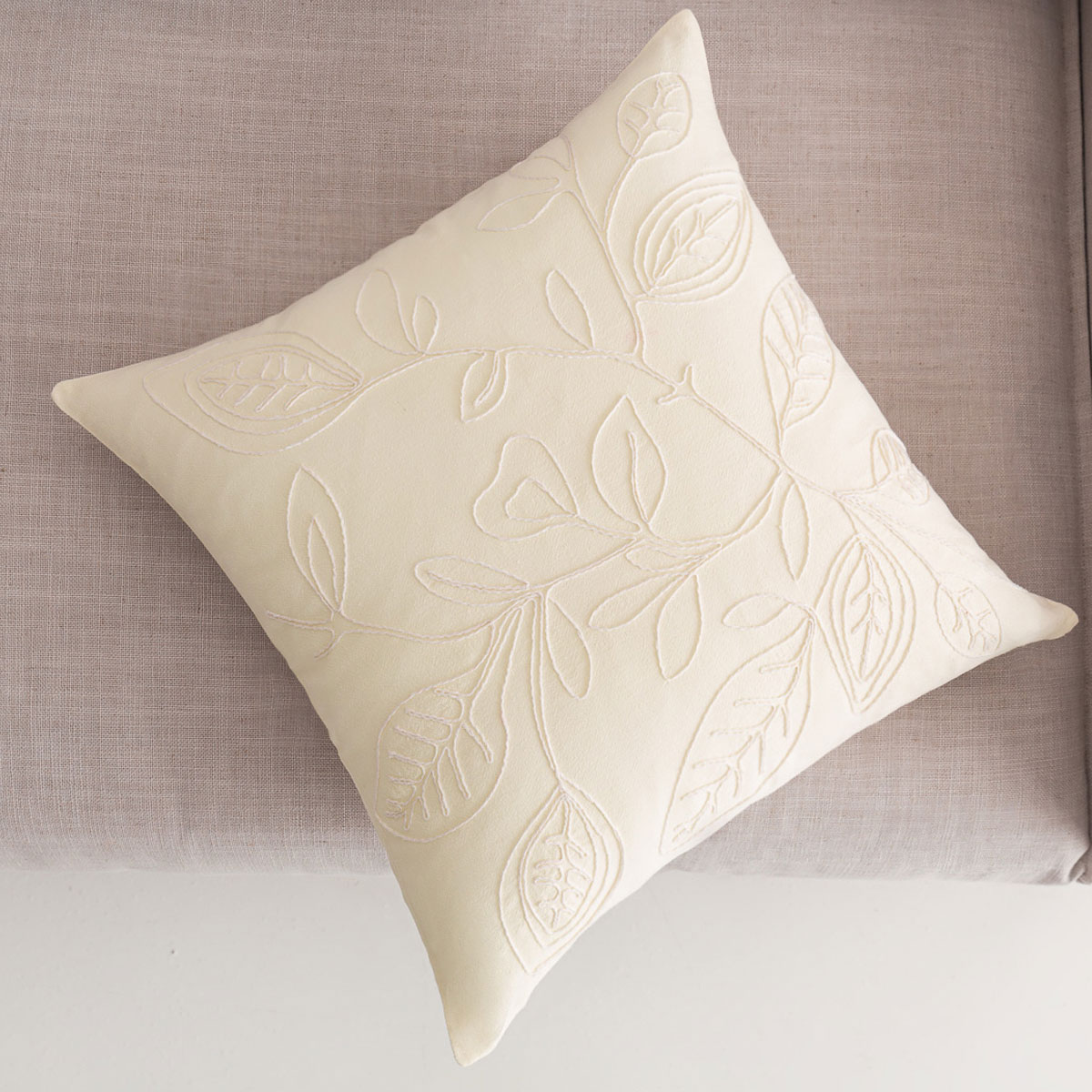 Διακοσμητική Μαξιλαροθήκη (43x43) Gofis Home Light Veil Vanilla 381/05