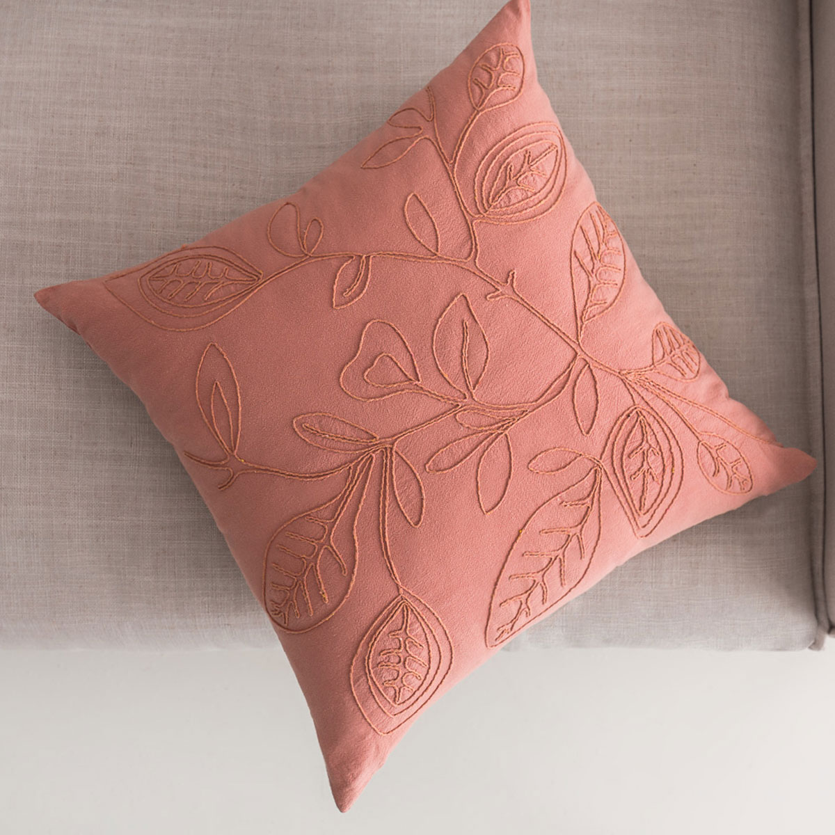 Διακοσμητική Μαξιλαροθήκη (43x43) Gofis Home Pale Apple Pink 381/17