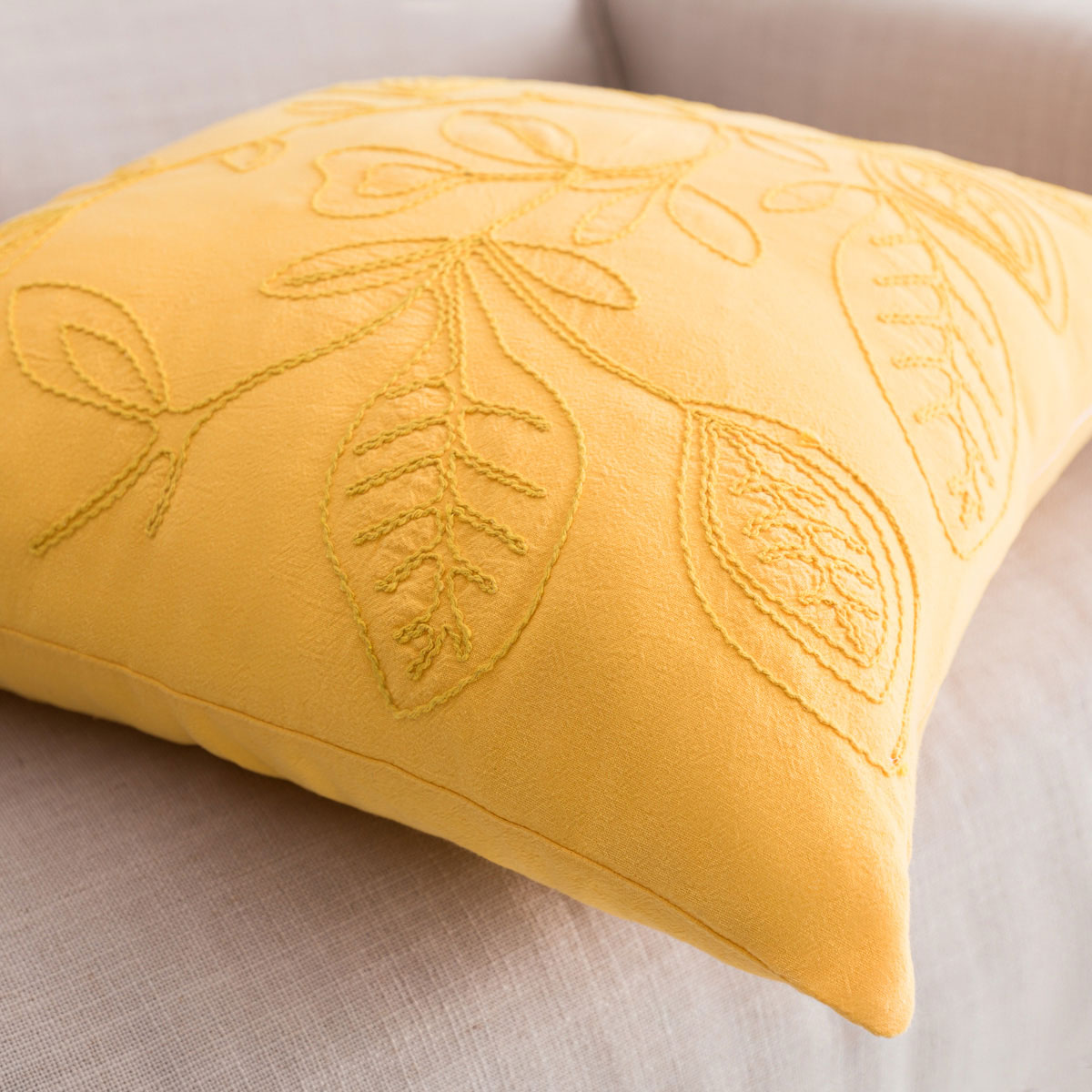 Διακοσμητική Μαξιλαροθήκη (43x43) Gofis Home Pale Sun Yellow 381/10