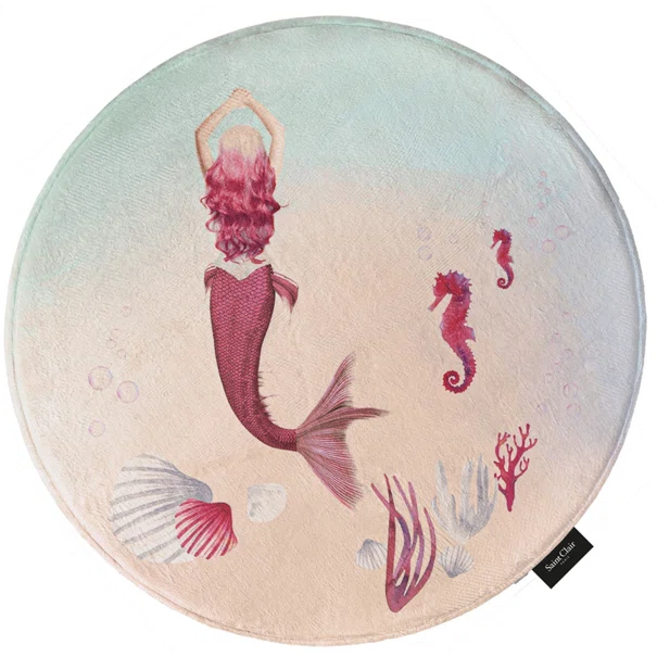 Παιδικό Στρογγυλό Χαλί (Φ100) Saint Clair Mermaid