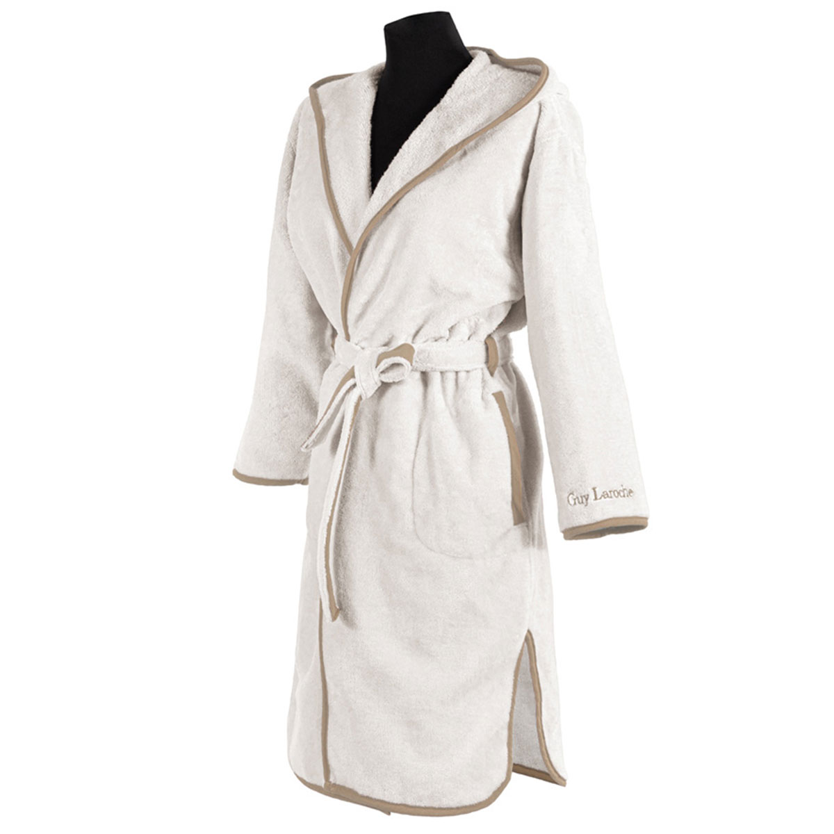 Μπουρνούζι Guy Laroche New Comfy Sand Λευκά Είδη Μπάνιου Μπουρνούζια Ανδρικά Spitishop