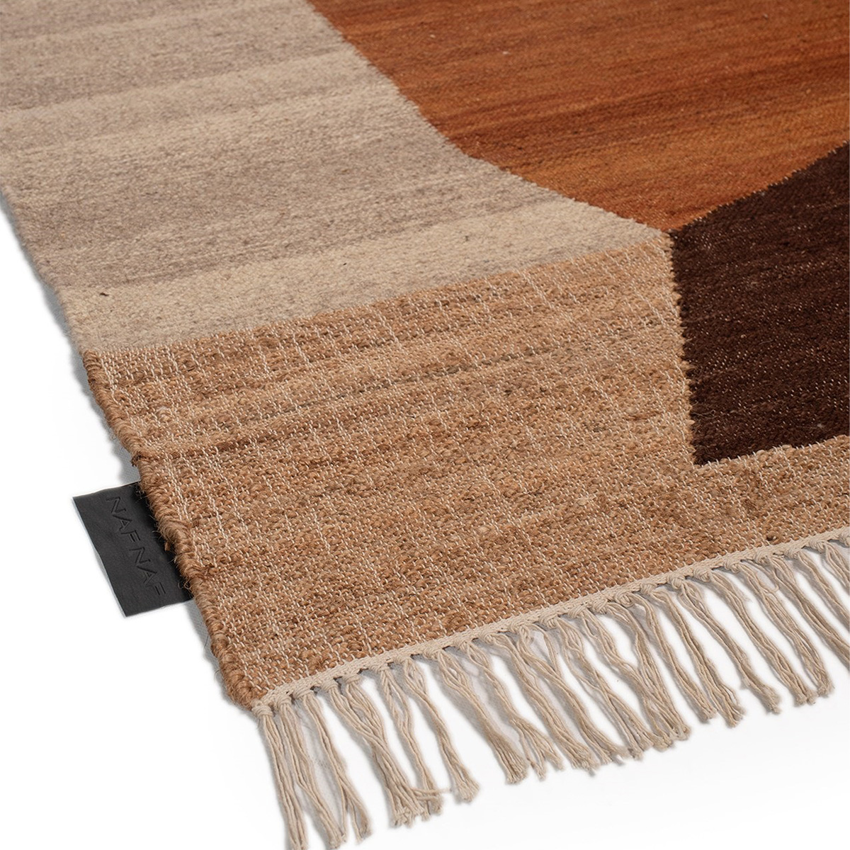Χαλί Καλοκαιρινό (170x240) Βιοκαρπέτ Naf Naf Lyra LYR-02 Natural Brown