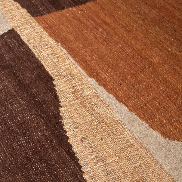 Χαλί Καλοκαιρινό (170x240) Βιοκαρπέτ Naf Naf Lyra LYR-02 Natural Brown