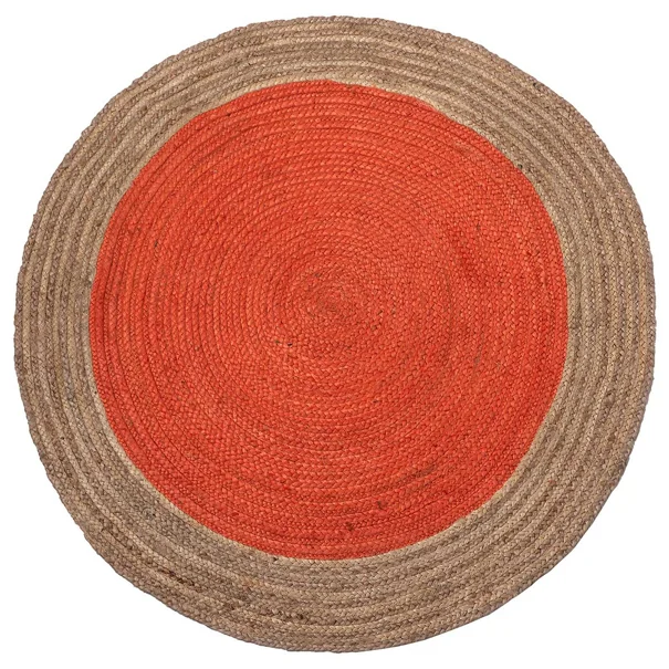 Στρογγυλό Χαλί Καλοκαιρινό (Φ150) Silk Fashion 1706 Terracotta