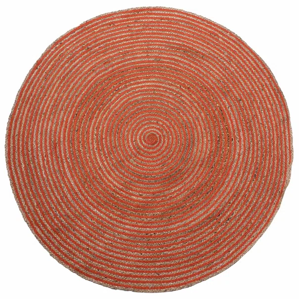 Στρογγυλό Χαλί Καλοκαιρινό (Φ150) Silk Fashion 1723 Terracotta